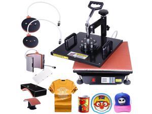 15x15 5in1 Heat Press Transfer Machine Digital Sublimation T-Shirt Mug Hat Plate Cap w/ Gloves 15x15 5in1 Heat Press Transfer Machine Digital Sublimation T-Shirt Mug Hat Plate Cap w/ Gloves