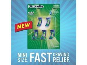 Nicorette Mini Lozenges 2 mg - 5 Vials, 27 Lozenges Each - 135 Mint Flavored Lozenges Nicorette Mini Lozenges 2 mg - 5 Vials, 27 Lozenges Each - 135 Mint Flavored Lozenges