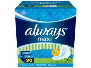 Always Maxi Long Super Pads with Wings (90 ct.) Always Maxi Long Super Pads with Wings (90 ct.)