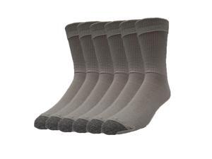Galiva Men's Cotton Lightweight Crew Dress Socks - 6 Pairs, Medium, Grey Galiva Men's Cotton Lightweight Crew Dress Socks - 6 Pairs, Medium, Grey