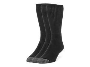 Galiva Men's Cotton ExtraSoft Crew Cushion Socks - 3 Pairs, Medium, Black Galiva Men's Cotton ExtraSoft Crew Cushion Socks - 3 Pairs, Medium, Black