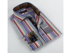 Max Lauren Men's Multicolor Stripe Dress Shirt (100% Premium Cotton) Max Lauren Men's Multicolor Stripe Dress Shirt (100% Premium Cotton)