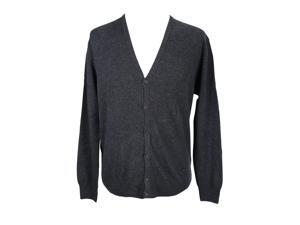 Heritage Mens Cardigan Sweater Size 58 Regular - Grey Virgin Wool Blend Heritage Mens Cardigan Sweater Size 58 Regular - Grey Virgin Wool Blend