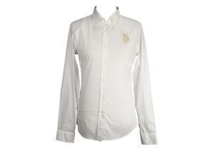 U.S. Polo Assn. White Long Sleeve Women's Button Down Shirt Size L US Regular U.S. Polo Assn. White Long Sleeve Women's Button Down Shirt Size L US Regular