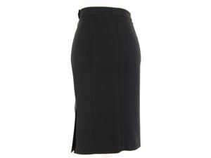 Patrizia Pepe Womens Pencil Skirt Size L US / 44 IT Regular - Black Acetate Patrizia Pepe Womens Pencil Skirt Size L US / 44 IT Regular - Black Acetate