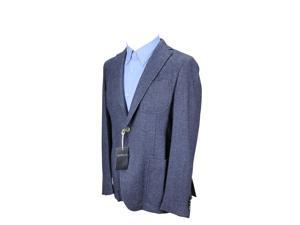 Siviglia Men's Blue Virgin Wool Blend Two Button Suit - Jacket Size Regular Siviglia Men's Blue Virgin Wool Blend Two Button Suit - Jacket Size Regular