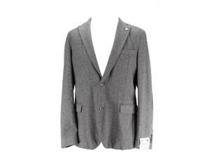 Manuel Ritz Men's Grey Two Button Suit - Jacket Size Regular Manuel Ritz Men's Grey Two Button Suit - Jacket Size Regular