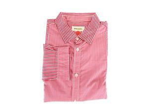 Diesel Mens Dress Shirt Size M US Regular Striped Pink Cotton Diesel Mens Dress Shirt Size M US Regular Striped Pink Cotton