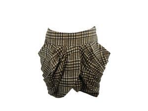 Mina Uk Womens Miniskirt Size 6 Regular Houndstooth Black Polyester Mina Uk Womens Miniskirt Size 6 Regular Houndstooth Black Polyester