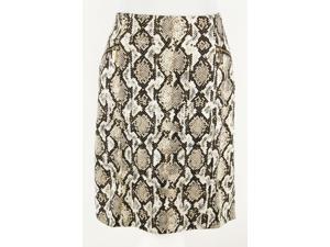 Anne Klein Womens Miniskirt Size 10 Regular - Beige Polyester Blend Anne Klein Womens Miniskirt Size 10 Regular - Beige Polyester Blend