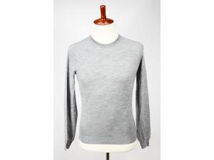 Malo Mens Crewneck Sweater Size 52 Regular Grey Wool Malo Mens Crewneck Sweater Size 52 Regular Grey Wool