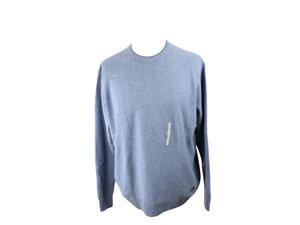 Heritage Mens Crewneck Sweater Size 58 Regular - Blue Virgin Wool Heritage Mens Crewneck Sweater Size 58 Regular - Blue Virgin Wool