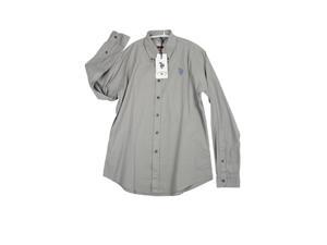 U.S. Polo Assn. Mens Long Sleeve Casual Shirt Size XL US Regular - Grey Cotton U.S. Polo Assn. Mens Long Sleeve Casual Shirt Size XL US Regular - Grey Cotton
