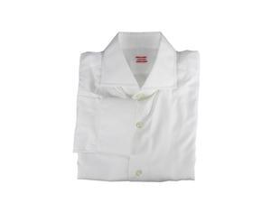 Alessandro Gherardi Men's White Cotton Dress Shirt L US Regular Alessandro Gherardi Men's White Cotton Dress Shirt L US Regular