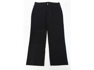 Anne Klein Womens Straight Leg Jeans Size 10 Black Cotton Blend Anne Klein Womens Straight Leg Jeans Size 10 Black Cotton Blend