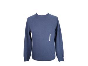 Heritage Mens Crewneck Sweater Size 50 Regular - Blue Virgin Wool Blend Heritage Mens Crewneck Sweater Size 50 Regular - Blue Virgin Wool Blend