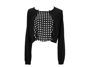 Class Roberto Cavalli Womens Cardigan Sweater Size 8 Regular - Black Wool Class Roberto Cavalli Womens Cardigan Sweater Size 8 Regular - Black Wool