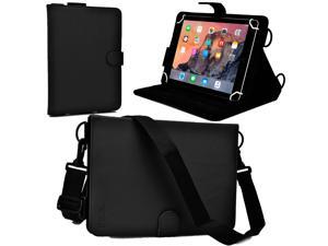 Cooper Cases(TM) Magic Carry Universal 9" - 10.1" Tablet Folio Case w/ Shoulder Strap in Black (Premium Pleather Cover, Built-in Viewing Stand, Elastic Hand-Strap) Cooper Cases(TM) Magic Carry Universal 9" - 10.1" Tablet Folio Case w/ Shoulder Strap in Black (Premium Pleather Cover, Built-in Viewing Stand, Elastic Hand-Strap)