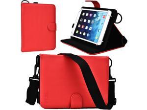Cooper Cases(TM) Magic Carry Universal 7" - 8" Tablet Folio Case w/Shoulder Strap in Red (Premium Pleather Cover, Built-in Viewing Stand and Elastic Hand-Strap) Cooper Cases(TM) Magic Carry Universal 7" - 8" Tablet Folio Case w/Shoulder Strap in Red (Premium Pleather Cover, Built-in Viewing Stand and Elastic Hand-Strap)