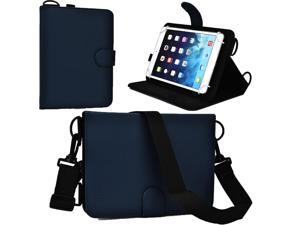 Cooper Cases(TM) Magic Carry Universal 7" - 8" Tablet Folio Case w/Shoulder Strap in Blue (Premium Pleather Cover, Built-in Viewing Stand and Elastic Hand-Strap) Cooper Cases(TM) Magic Carry Universal 7" - 8" Tablet Folio Case w/Shoulder Strap in Blue (Premium Pleather Cover, Built-in Viewing Stand and Elastic Hand-Strap)