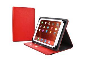 Cooper Cases(TM) Diplomat Universal 9" - 10.1" Tablet Portfolio Case in Red (Business/Credit Card Slots, Rotating Viewing Stand, Elastic Strap Cover Lock) Cooper Cases(TM) Diplomat Universal 9" - 10.1" Tablet Portfolio Case in Red (Business/Credit Card Slots, Rotating Viewing Stand, Elastic Strap Cover Lock)