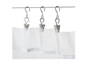 Ikea Riktig Stainless Steel Curtain Hook with Clip, 24 Count Ikea Riktig Stainless Steel Curtain Hook with Clip, 24 Count