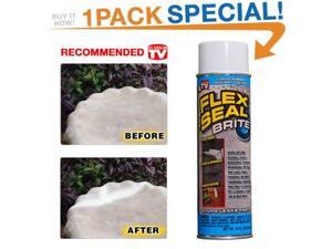 Flex Seal 14-Ounce As Seen on TV Liquid Rubber Sealant in a Can, Brite (1 Pack) Flex Seal 14-Ounce As Seen on TV Liquid Rubber Sealant in a Can, Brite (1 Pack)