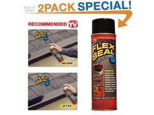 Flex Seal 10-Ounce As Seen on TV Liquid Rubber Sealant in a Can, Black (2 Pack) Flex Seal 10-Ounce As Seen on TV Liquid Rubber Sealant in a Can, Black (2 Pack)