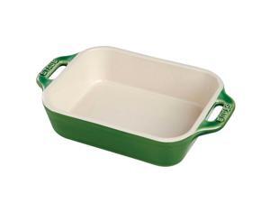 Staub Ceramic 10.5" x 7.5" Rectangular Baking Dish - Basil Staub Ceramic 10.5" x 7.5" Rectangular Baking Dish - Basil