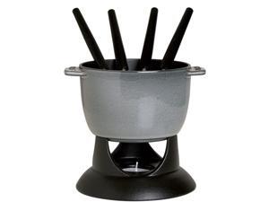 Staub Cast Iron 0.75-qt Petite Fondue Set - Graphite Grey Staub Cast Iron 0.75-qt Petite Fondue Set - Graphite Grey