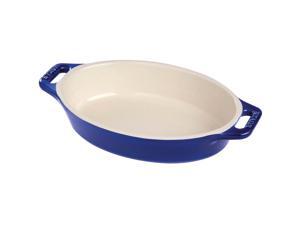Staub Ceramic 14.5" Oval Baking Dish - Dark Blue Staub Ceramic 14.5" Oval Baking Dish - Dark Blue