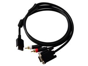 VGA Audio Video Cable Cord with RCA for Sega Dreamcast VGA Audio Video Cable Cord with RCA for Sega Dreamcast