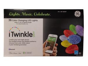 GE G-35 iTwinkle Smartphone Controlled 36 String LED Christmas Lights GE G-35 iTwinkle Smartphone Controlled 36 String LED Christmas Lights