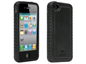 Ballistic TPU Shell Case with Leather Inlay for Apple iPhone 4/4S (Black) Ballistic TPU Shell Case with Leather Inlay for Apple iPhone 4/4S (Black)