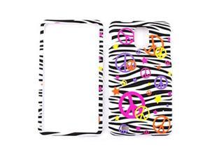 Cell Armor Snap-On Case for Samsung Infuse I997 - Colorful Peace Signs on Black Zebra Print Cell Armor Snap-On Case for Samsung Infuse I997 - Colorful Peace Signs on Black Zebra Print