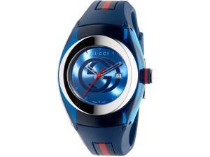 Gucci Sync L Blue Rubber Unisex Watch YA137304 Gucci Sync L Blue Rubber Unisex Watch YA137304