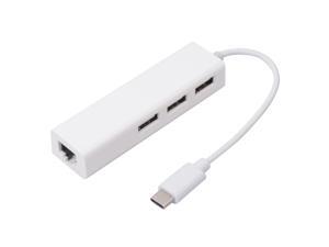 Megadream® USB 3.1 Type C to USB 3.0 Hub with RJ45 10 / 100 / 1000 Gigabit Ethernet LAN Ports Adapter Cable for Apple New 12 inch Macbook Type-C Devices Support Windows XP 7 8 Mac OS Linux with OTG Megadream® USB 3.1 Type C to USB 3.0 Hub with RJ45 10 / 100 / 1000 Gigabit Ethernet LAN Ports Adapter Cable for Apple New 12 inch Macbook Type-C Devices Support Windows XP 7 8 Mac OS Linux with OTG