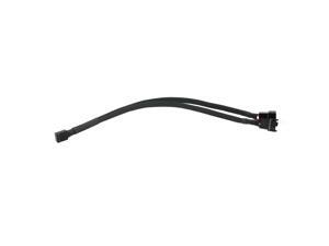 4Pin PWM To Dual PWM Computer Case Fan Power Sleeved Y-Splitter Adapter Cable 4Pin PWM To Dual PWM Computer Case Fan Power Sleeved Y-Splitter Adapter Cable