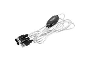 New USB IN-OUT MIDI Interface Cable Converter PC to Music Keyboard Cord New USB IN-OUT MIDI Interface Cable Converter PC to Music Keyboard Cord