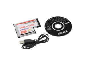 Express Card Expresscard 54mm to USB 3.0x2 Port Adapter Express Card Expresscard 54mm to USB 3.0x2 Port Adapter