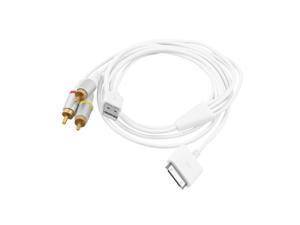 USB TV RCA Video Composite AV Cable to Ipod Adapter for iPad 2 iPhone 4 3GS USB TV RCA Video Composite AV Cable to Ipod Adapter for iPad 2 iPhone 4 3GS
