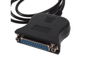 USB to 25 Pin DB25 Parallel Printer Cable Adapter Cord Converter New USB to 25 Pin DB25 Parallel Printer Cable Adapter Cord Converter New