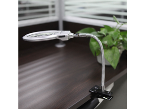 LED-illuminated Clip-on Desk Metal Hose Magnifier Magnifying Glass Loupe LED-illuminated Clip-on Desk Metal Hose Magnifier Magnifying Glass Loupe