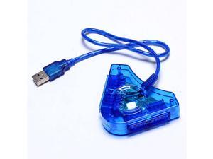 Joypad Game Controller to PC USB Converter Adapter For PS2 Playstation 2 blue Joypad Game Controller to PC USB Converter Adapter For PS2 Playstation 2 blue
