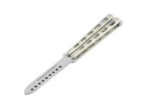 Practice Metal Butterfly Steel Trainer Training Dull Knife Cool Sport Tool gold Practice Metal Butterfly Steel Trainer Training Dull Knife Cool Sport Tool gold