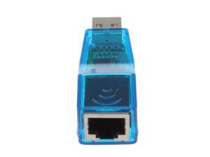 USB 2.0 To LAN RJ45 Ethernet 10/100Mbps Network Card Adapter blue for PC USB 2.0 To LAN RJ45 Ethernet 10/100Mbps Network Card Adapter blue for PC