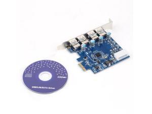 4 Port USB 3.0 HUB to PCI-e PCI Express Card Adapter Chipset Brandly New 4 Port USB 3.0 HUB to PCI-e PCI Express Card Adapter Chipset Brandly New