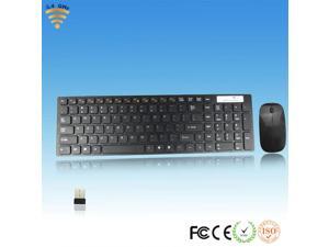 Multimedia 2.4G Wireless Keyboard With Optical Mouse USB Dongle Combo Set black Multimedia 2.4G Wireless Keyboard With Optical Mouse USB Dongle Combo Set black