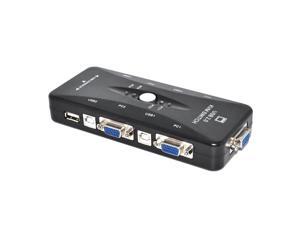 New USB 2.0 KVM 4 Port SVGA VGA Keyboard Mouse Switch Box Monitor Sharing New USB 2.0 KVM 4 Port SVGA VGA Keyboard Mouse Switch Box Monitor Sharing
