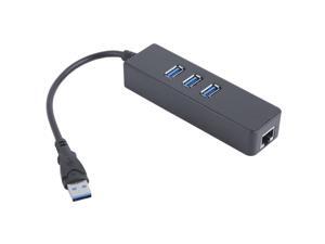 3-Ports USB 3.0 External Hub with 1 RJ45 Gigabit Ethernet Lan Wired Adapter 3-Ports USB 3.0 External Hub with 1 RJ45 Gigabit Ethernet Lan Wired Adapter